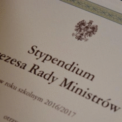 Marcin Borkowski otrzymał stypendium Prezesa Rady Ministrów