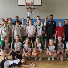 Koszykarze MKS Dąbrowa Górnicza w naszej szkole
